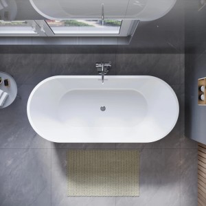 Wanna Jupiter 170 wolnostojąca biała biały 170 x 74