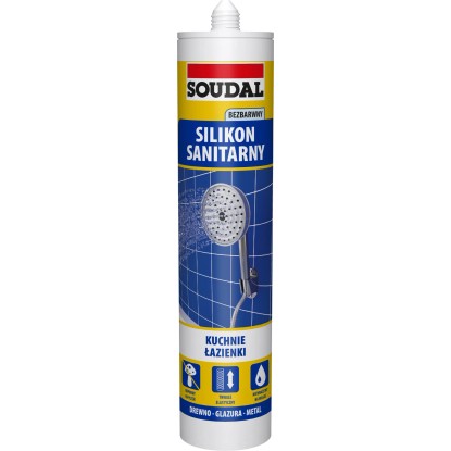 Soudal Silikon sanitarny 280 ml bezbarwny