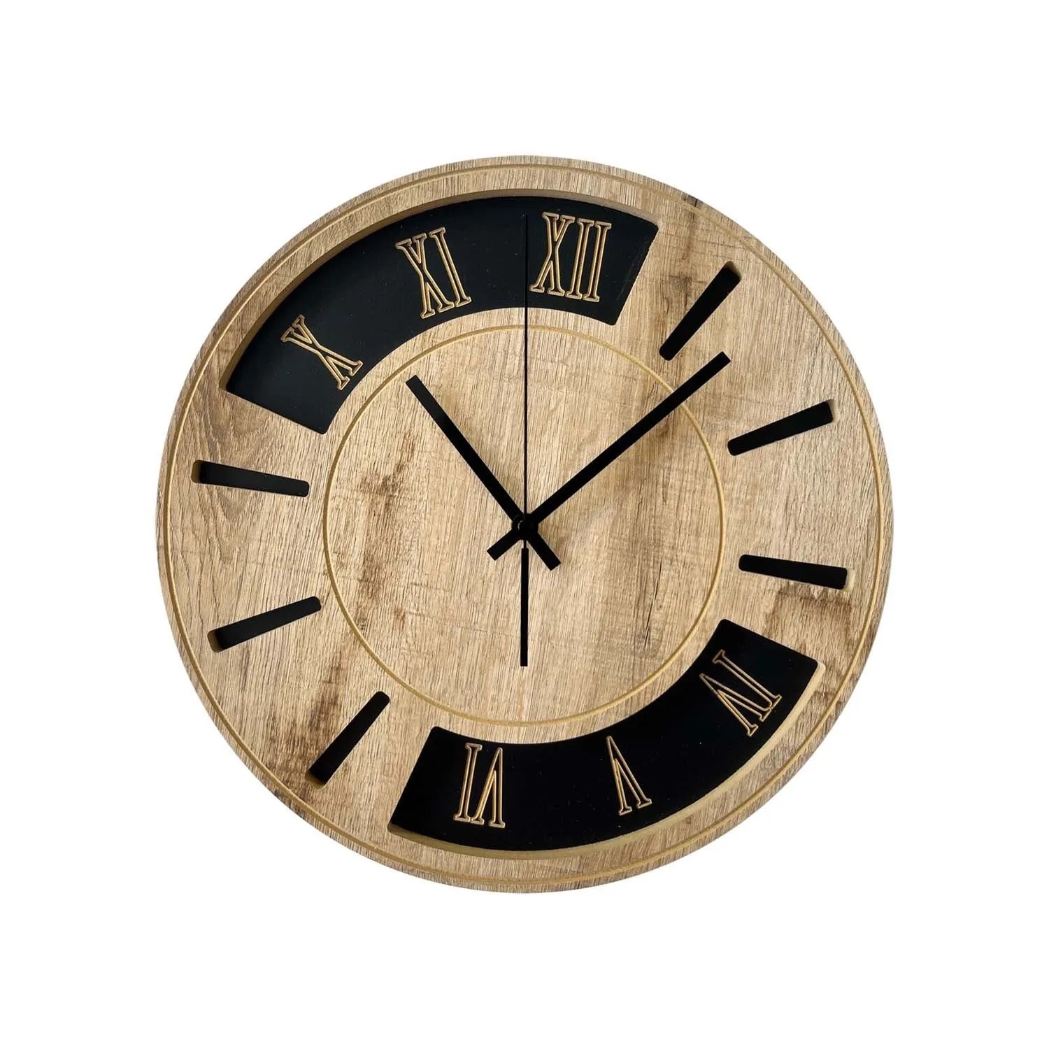 STYLER Zegar 3D CLOCK DYLAN CL104 śr. 36 cm brązowo-czarny