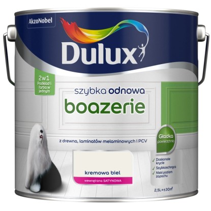 Dulux Szybka Odnowa Boazerie kremowa biel 2,5 l
