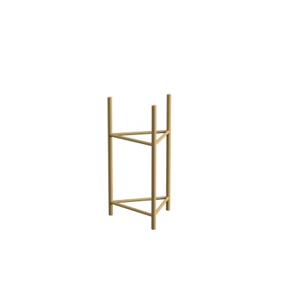 Stojak na donice Belfort L Gold - 22 x 50 cm