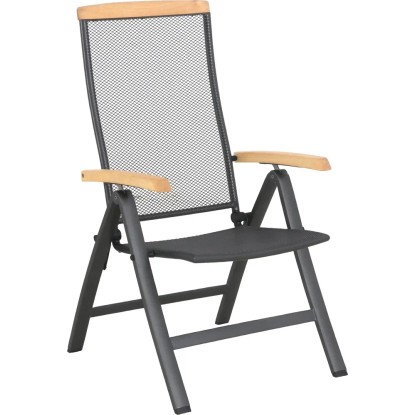 Fotel ogrodowy AMARILLO 5-pozycyjny stalowy