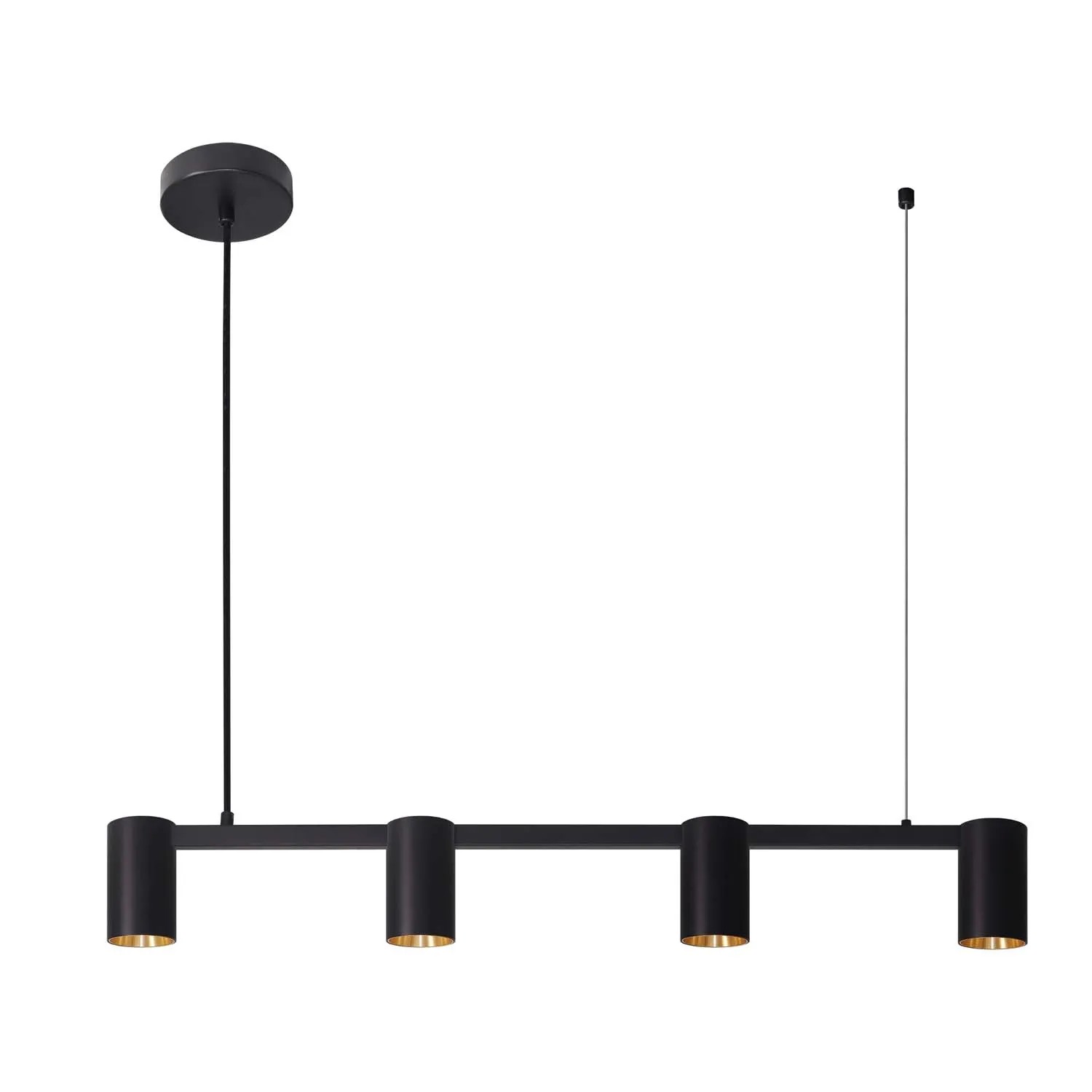 Goldlux Lampa sufitowa MARIBEL 4xGU10 max. 10W LED czarno-złota