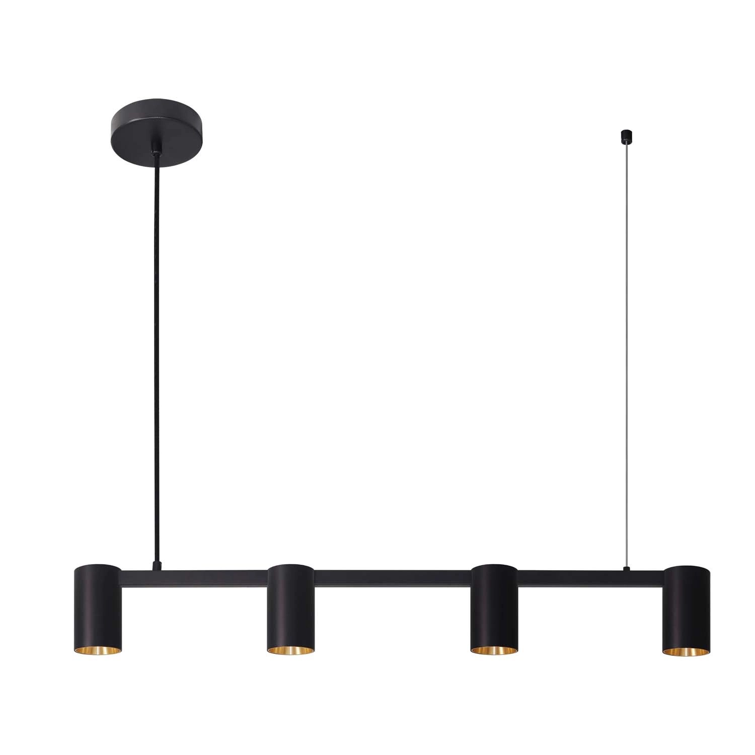 Goldlux Lampa sufitowa MARIBEL 4xGU10 max. 10W LED czarno-złota