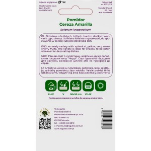 Legutko Pomidor Cereza Amarilla żółty 0,2g