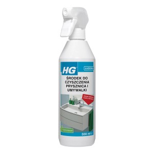 HG Środek do czyszczenia łazienek, pryszniców i umywalek, butelka 500 ml ze spryskiwaczem.