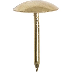 Gwoździe tapicerskie LUX, 11 mm, mosiądzowane, w kolorze złotym, do tapicerowania i dekoracji.
