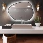 Lustro LED TBorder Białe Ciepłe 90x64 cm