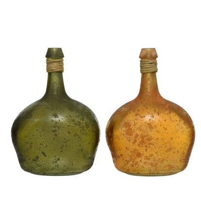 Butelka szklana Balon bursztyn - 19 x 26 cm