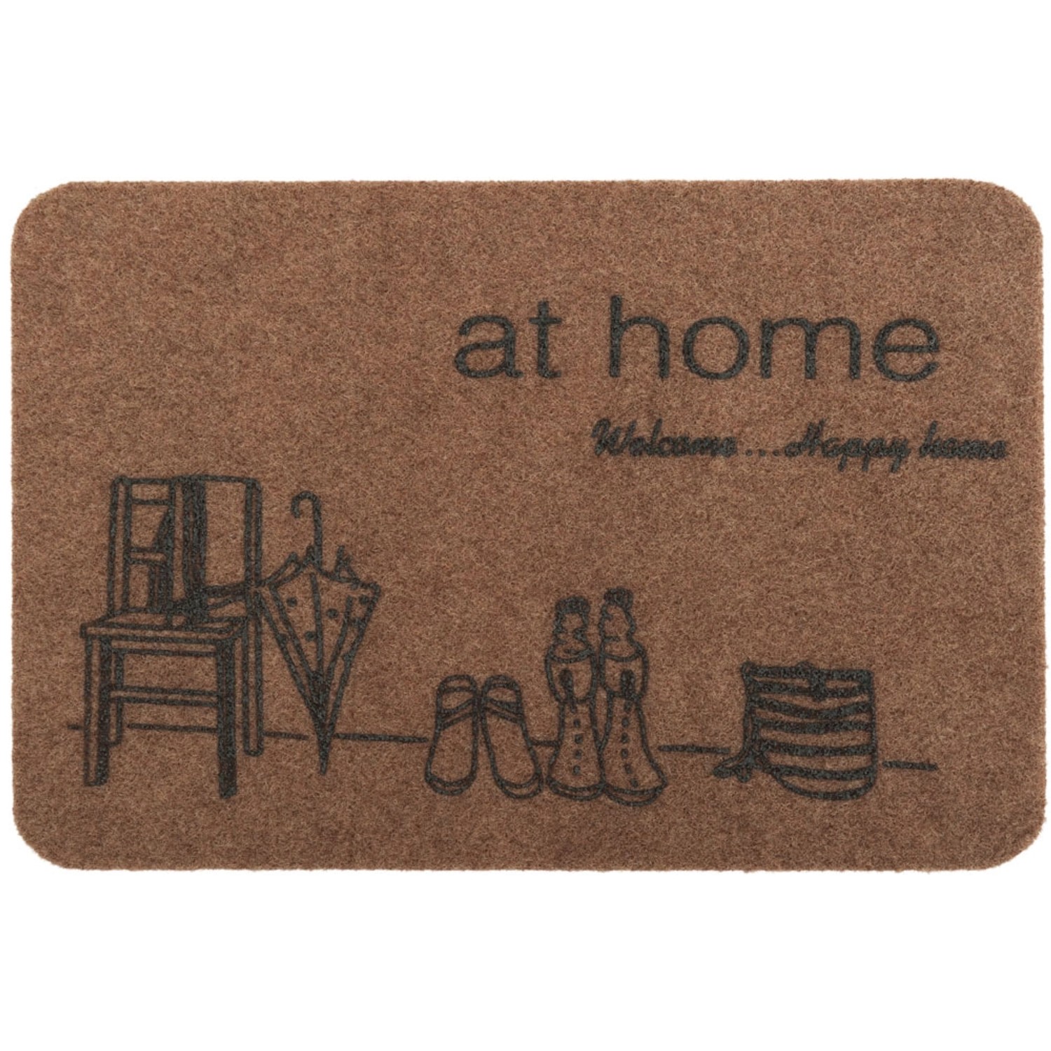 Wycieraczka Decora 40 x 60 cm brązowa