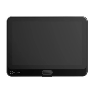 Czarne urządzenie monitorujące EZVIZ z wyświetlaczem.