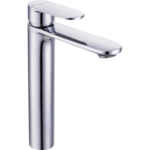 Bateria umywalkowa t.b.t. w chromowanym wykończeniu.