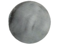 Indavo Dywan RABBIT-FUR koło średnica 100 cm ciemny szary