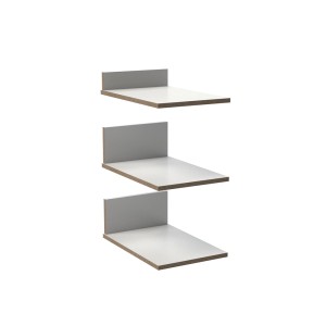 Trzy białe t.b.t do szafek kuchennych do projektowania kuchni.