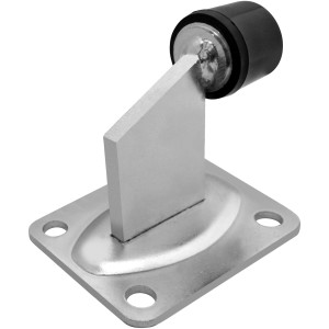 Ogranicznik do bram dwuskrzydłowych, ze stali ocynkowanej z gumowym amortyzatorem, akcesorium do napędów bram.