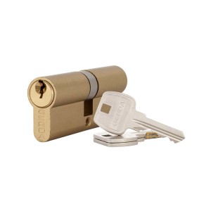 Wkładka zamka do drzwi z kluczami, odpowiednia do zabezpieczenia drzwi.