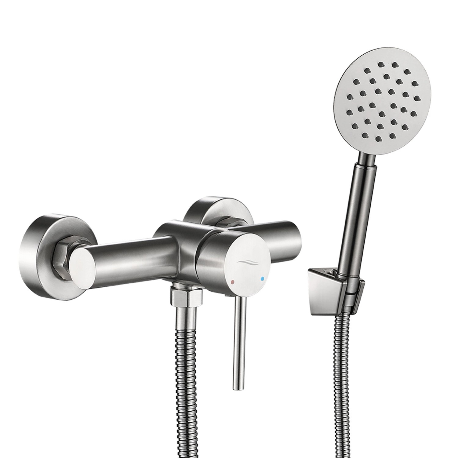 Kuchinox Bateria natryskowa ścienna z zestawu natryskowego Noia chrom