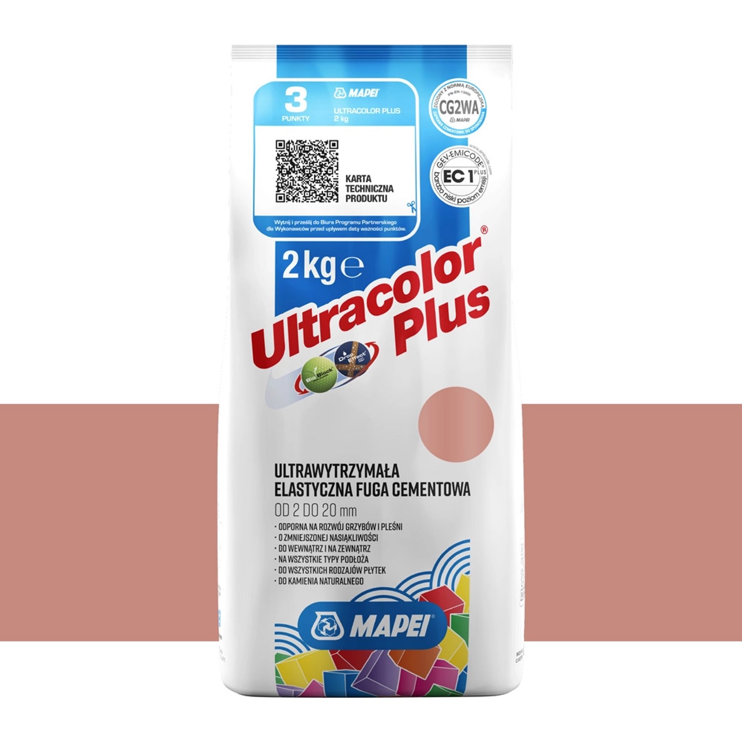 Фото - Затирка для швів Mapei Fuga elastyczna UltraColor Plus 141 karmel 2 kg 