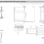 Rysunek techniczny: system organizacji kuchni t.b.t. z wymiarami.