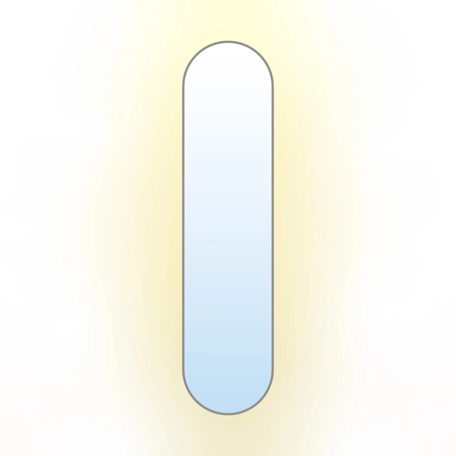 Lustro LED Pastille Srebrne Zimne 120x60