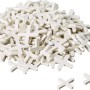 LUX Krzyżyki dystansowe do płytek 3 mm Classic, białe plastikowe, 150 sztuk