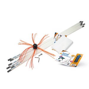 t.b.t. Zestaw akcesoriów kominowych z szczotką, prętami, śrubą i instrukcją.