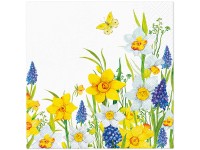 Serwetki Spring Daffodils - 33 x 33 cm