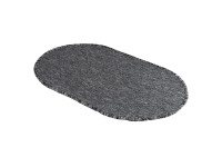 Dywanik łazienkowy owalny Camilla grafitowy