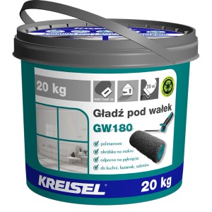 Wiadro z masą szpachlową Kreisel GW180, 20 kg. Do wnętrz.