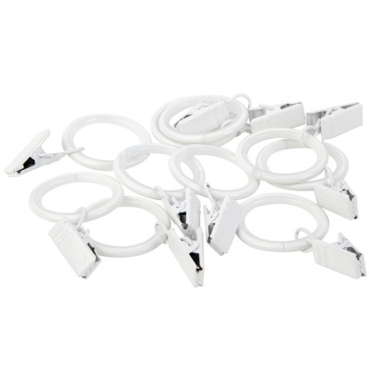 Kółko z żabką FUSION  biały mat 10 szt.