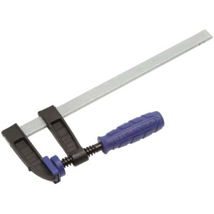 Ścisk śrubowy LUX 200x50 mm Classic: Ścisk z żeliwa ciągliwego z drewnianą rączką do precyzyjnego zaciskania.