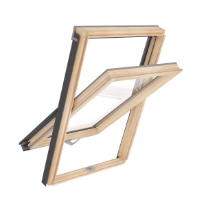 Otwarte drewniane okno dachowe, kategoria Okna dachowe.