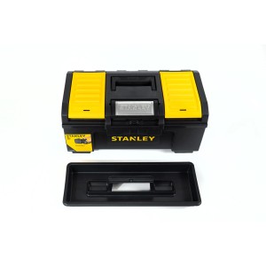 Skrzynka narzędziowa Stanley Basic 19 cali (483 mm) z wyjmowaną tacką i organizerem.