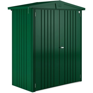 Biohort metalowy domek ogrodowy Europa, ciemnozielony, 1,3 m²: Solidny domek na ogród i narzędzia.