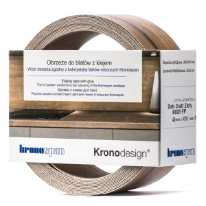 Obrzeże do blatu Kronospan Dab Craft Złoty K003 FP, 42mm x 4110mm.