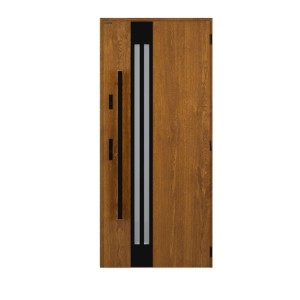 Wiśniowski Drzwi zewnętrzne Tornado STOPS pochwyt Złoty Dąb 80P