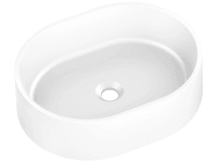 AXIS GROUP Umywalka Olib nablatowa granitowa biała