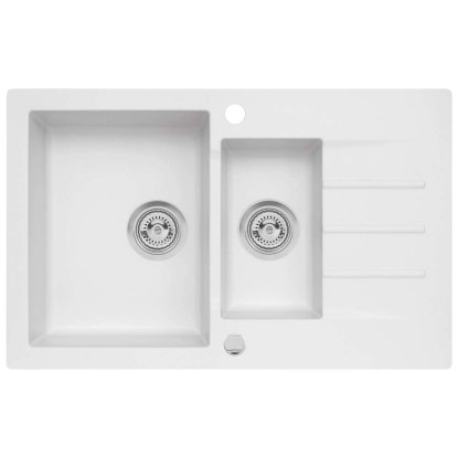 Zlewozmywak Mojito 12 1,5-kom. biały 79x50 cm