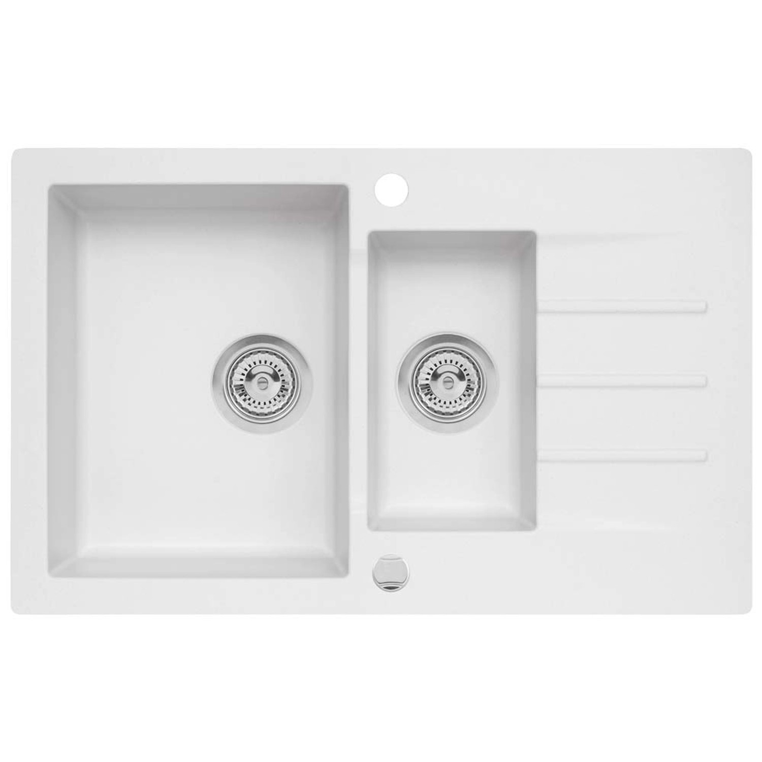 Zlewozmywak Mojito 12 1,5-kom. biały 79x50 cm