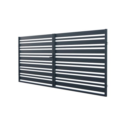 Polargos Brama Juga 2-skrzydłowa antracyt 400 x 150 cm