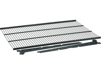 Półka z siatki drucianej 60x40 cm czarna + 2 wsporniki Garderoba Metalowa