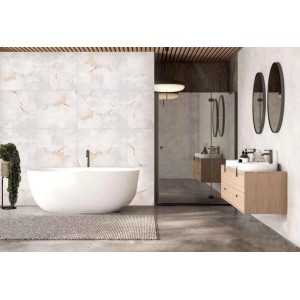 Gres szkliwiony Onyx white Carving  60 x 120 cm