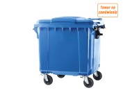 Pojemnik niebieski na odpady papierowe - 1100 l