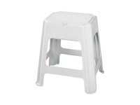 Bisk Taboret biały prysznicowy