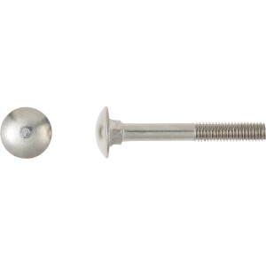 Śruba zamkowa M5 x 50 mm ze stali nierdzewnej, pełny gwint, do ciężkich konstrukcji.