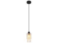 Globo Lampa wisząca BACKEY 1xE27 15W czarny mat