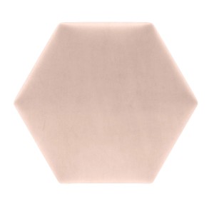 Panel ścienny t.b.t. w kształcie sześciokąta, różowy.