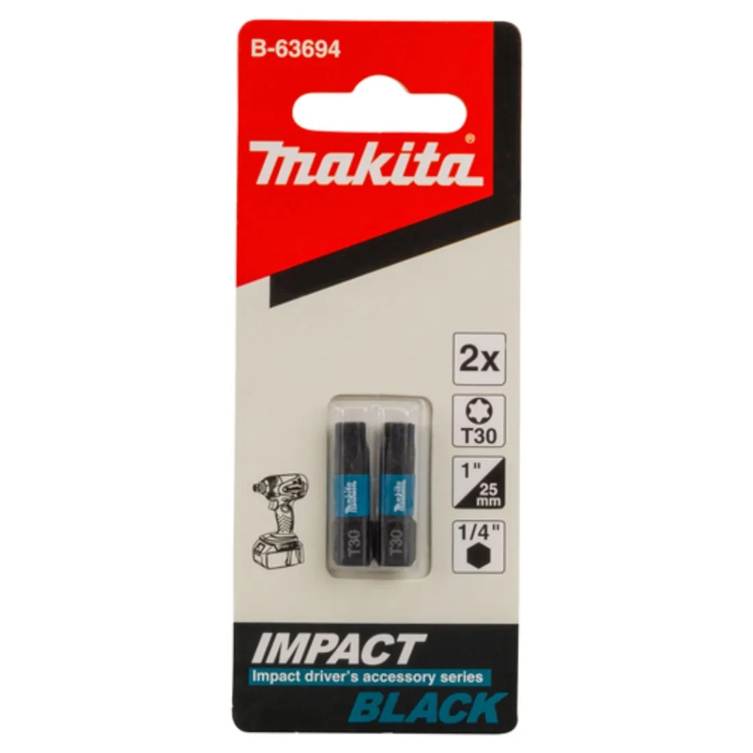 Makita Końcówka Impact Black T30-25 MM