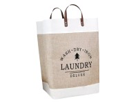 EVG Kosz na pranie LKO-16 biel i bambus