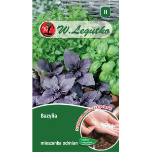 Torebka z nasionami bazylii 'Mix'. Różne odmiany bazylii.
